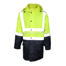 Fashionable reflective raincoats